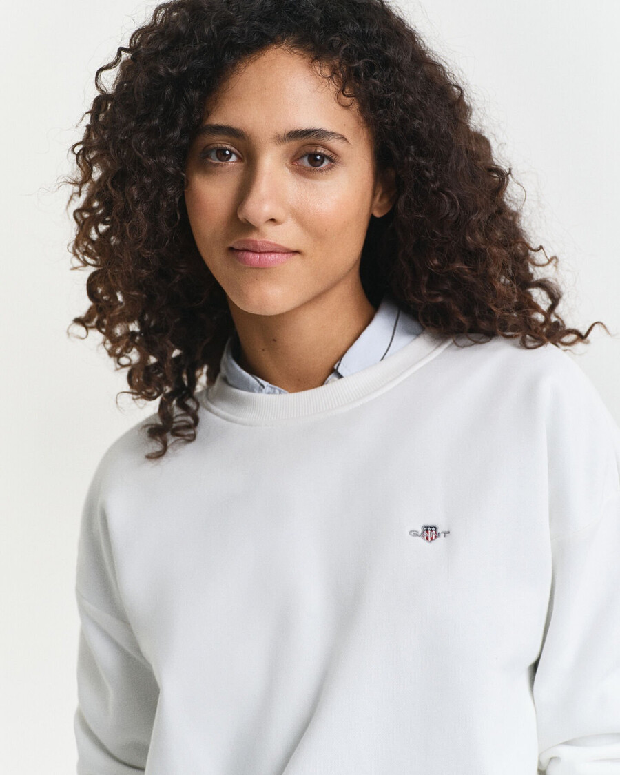 shield rundhals-sweatshirt – eierschale