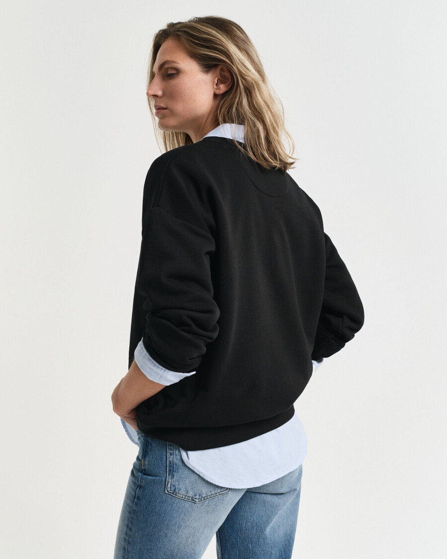 shield rundhals-sweatshirt – schwarz
