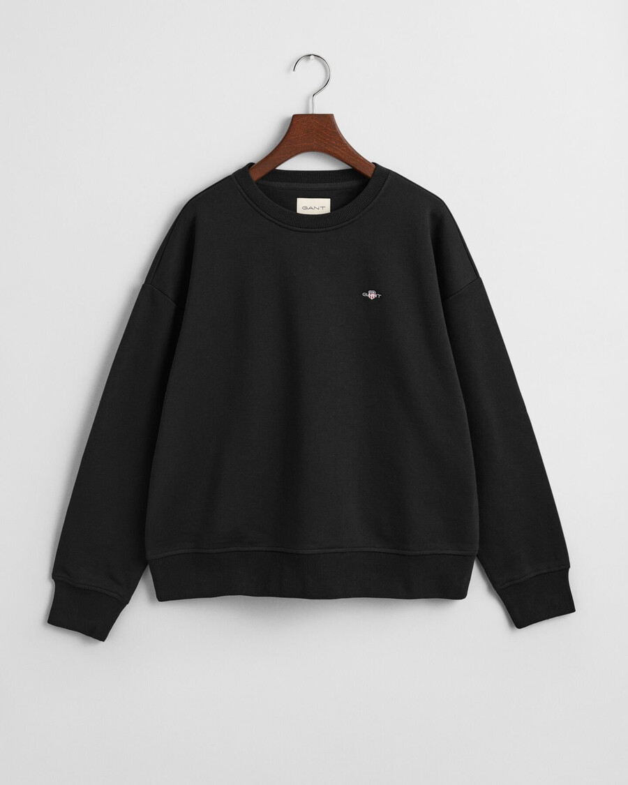 shield rundhals-sweatshirt – schwarz