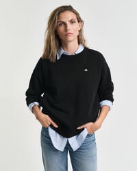 shield rundhals-sweatshirt – schwarz