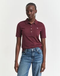 shield piqué-poloshirt – pflaumenwein