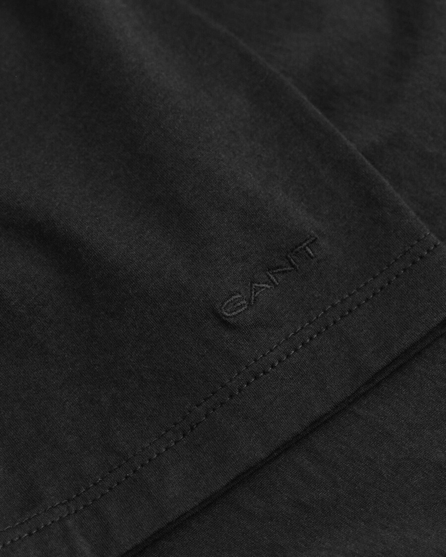 leichtes baumwoll-t-shirt – schwarz