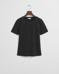 leichtes baumwoll-t-shirt – schwarz