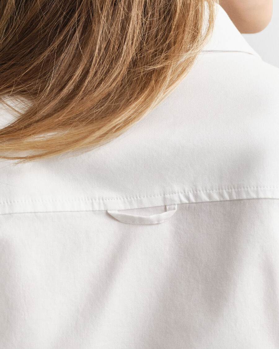 slim-fit oxford-stretchhemd – weiß