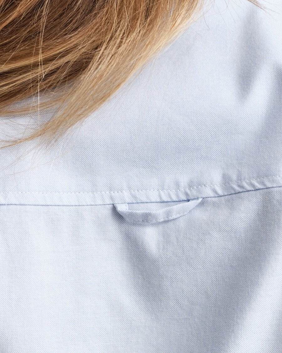 slim-fit oxford-stretchhemd – hellblau