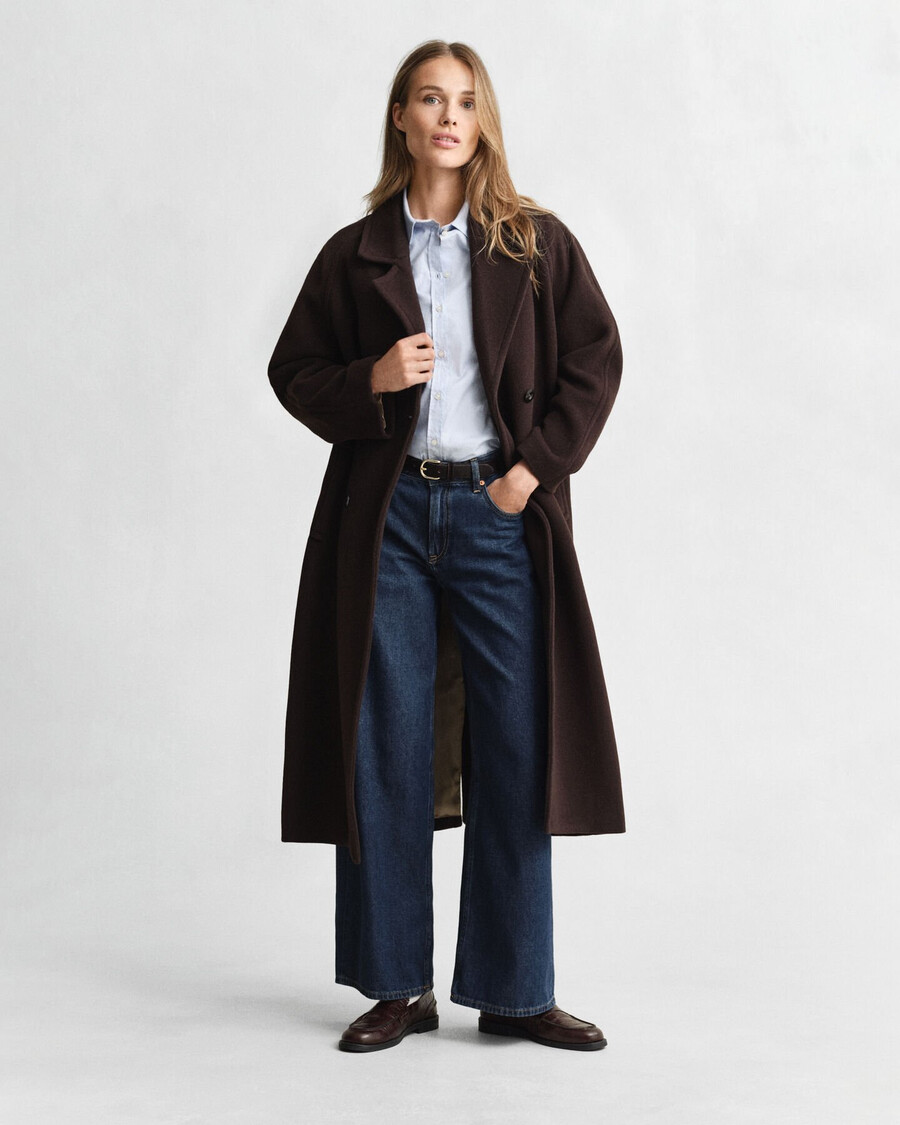 slim-fit oxford-stretchhemd – hellblau