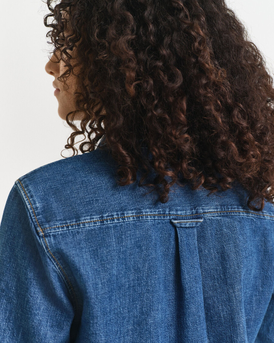 jeanshemd in regulärer passform – indigo