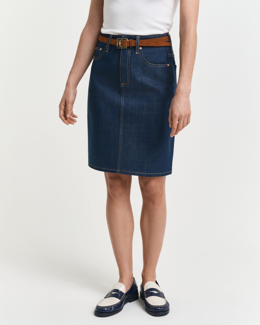 jeansrock - mittelblau