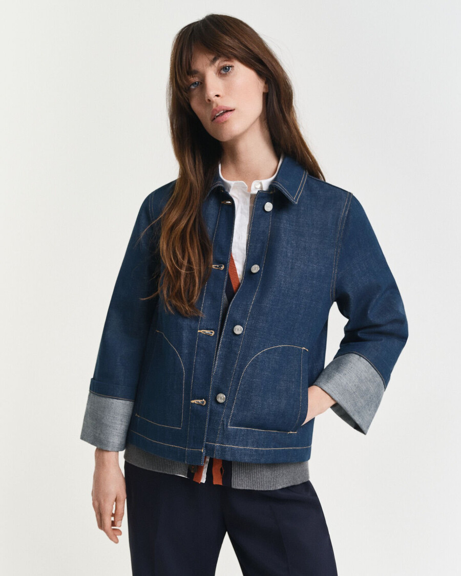 jeansjacke – mittelblau