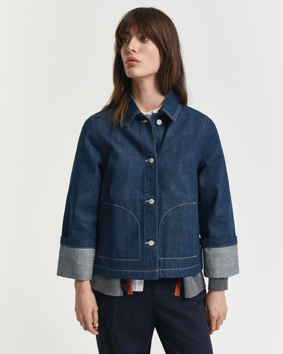 jeansjacke – mittelblau