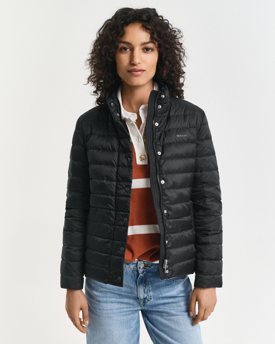 leichte daunenjacke - schwarz