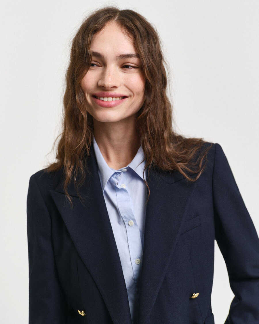 slim fit club blazer – abendblau