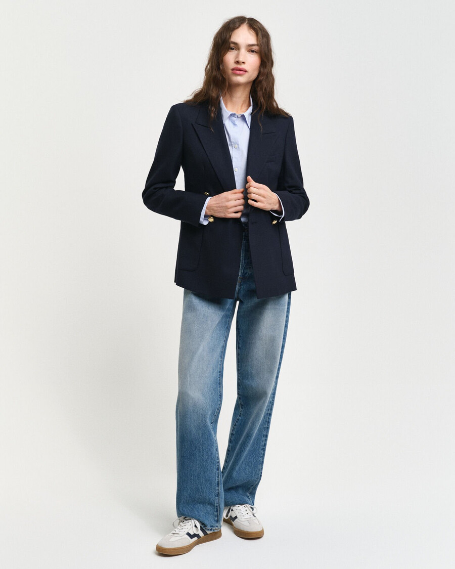 slim fit club blazer – abendblau