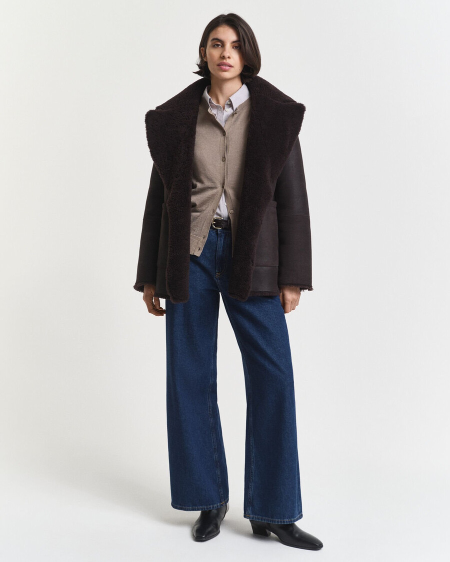 cardigan aus extrafeiner merinowolle – taupe-beige
