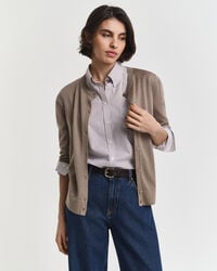 cardigan aus extrafeiner merinowolle – taupe-beige