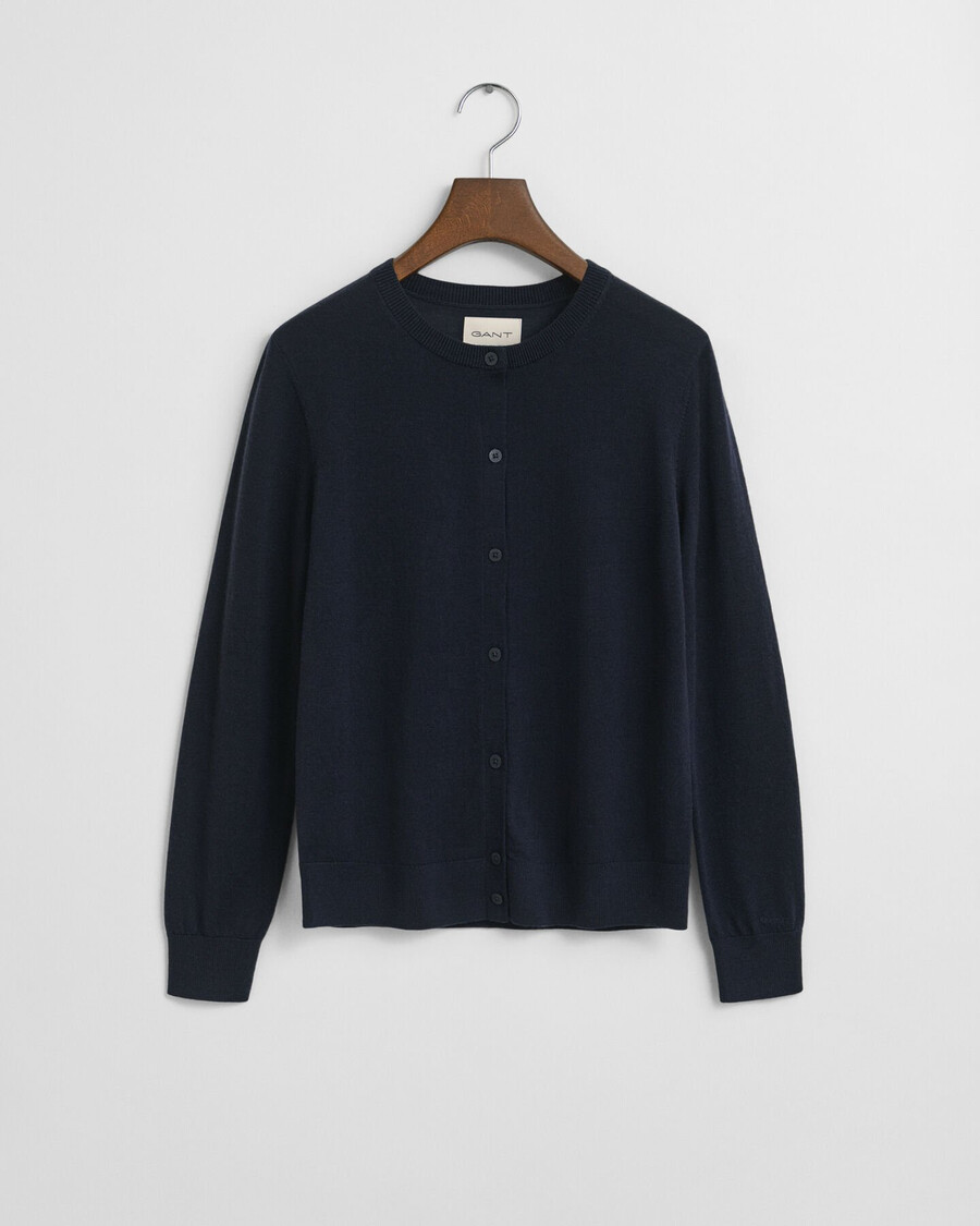 cardigan aus extrafeiner merinowolle – abendblau
