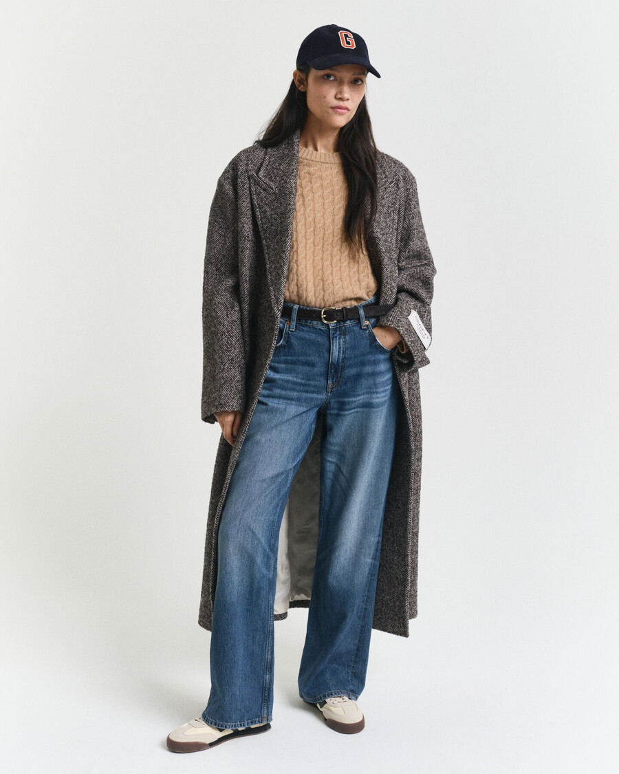kaschmirpullover mit zopfmuster und rundhalsausschnitt – warmes khaki
