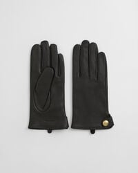 lederhandschuhe mit knöpfen – dunkelbraun