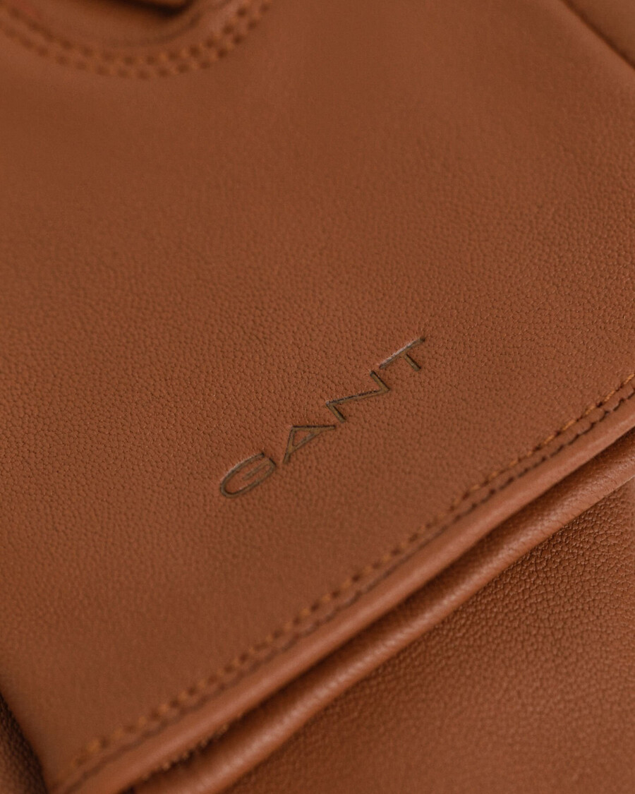 kaschmirgefütterte lederhandschuhe – cognac