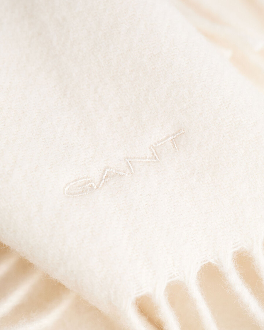gewebter wollschal – creme