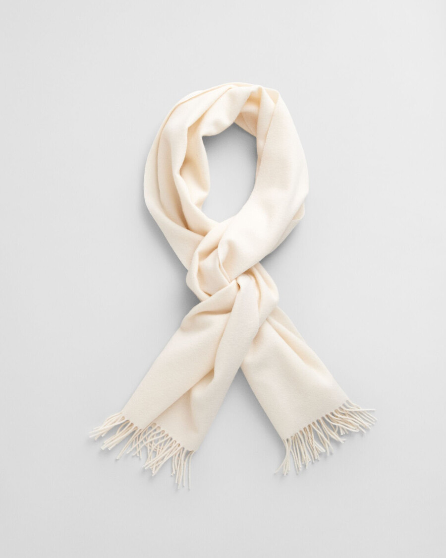 gewebter wollschal – creme