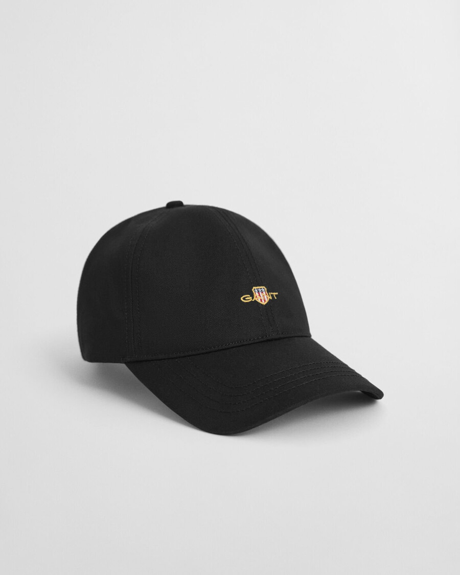 shield baumwoll-twill-kappe – schwarz