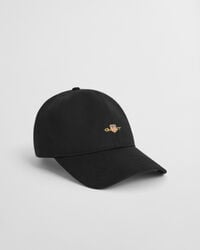 shield baumwoll-twill-kappe – schwarz