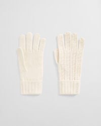 kabelhandschuhe aus wolle – creme
