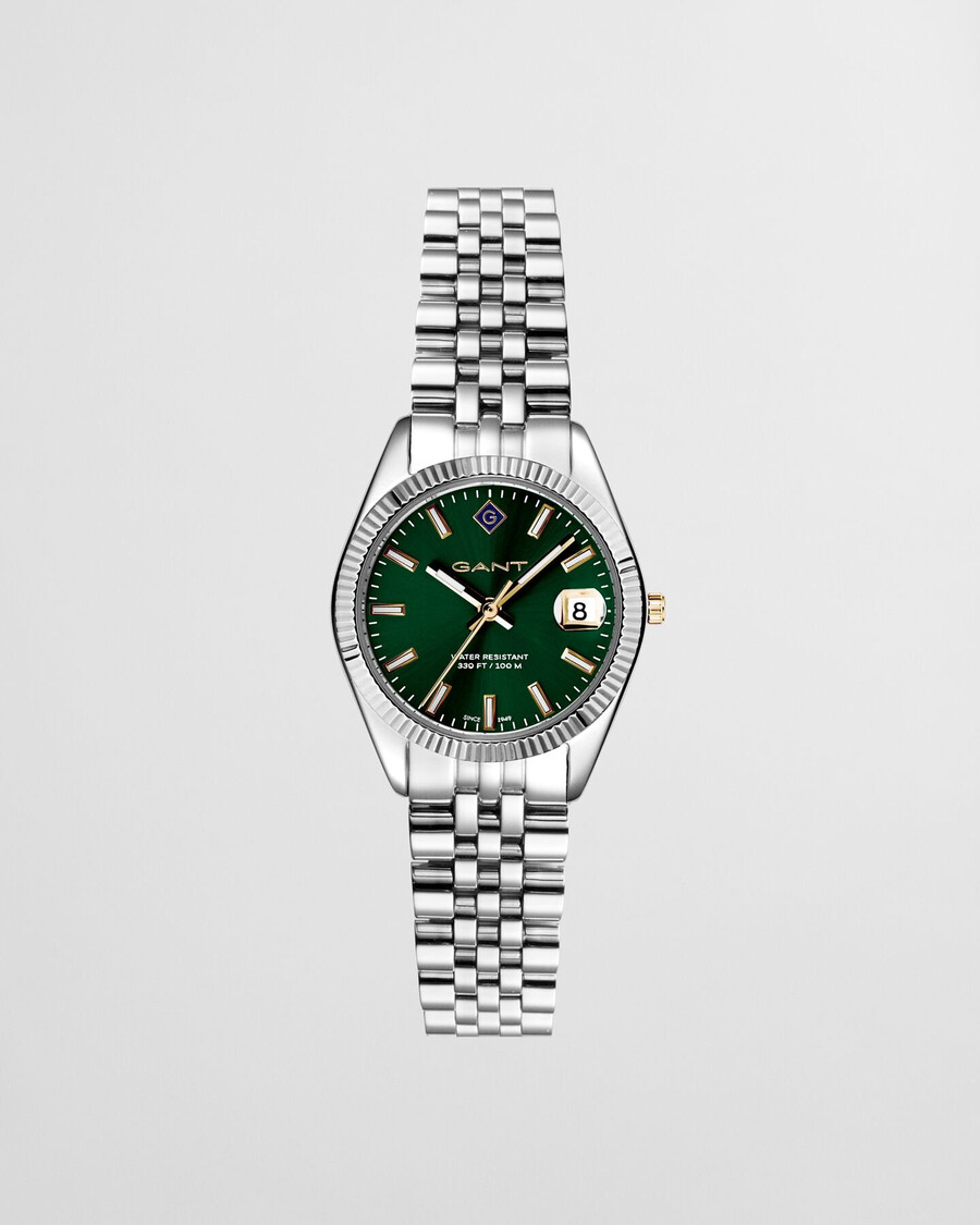 sussex mini-uhr – tartangrün