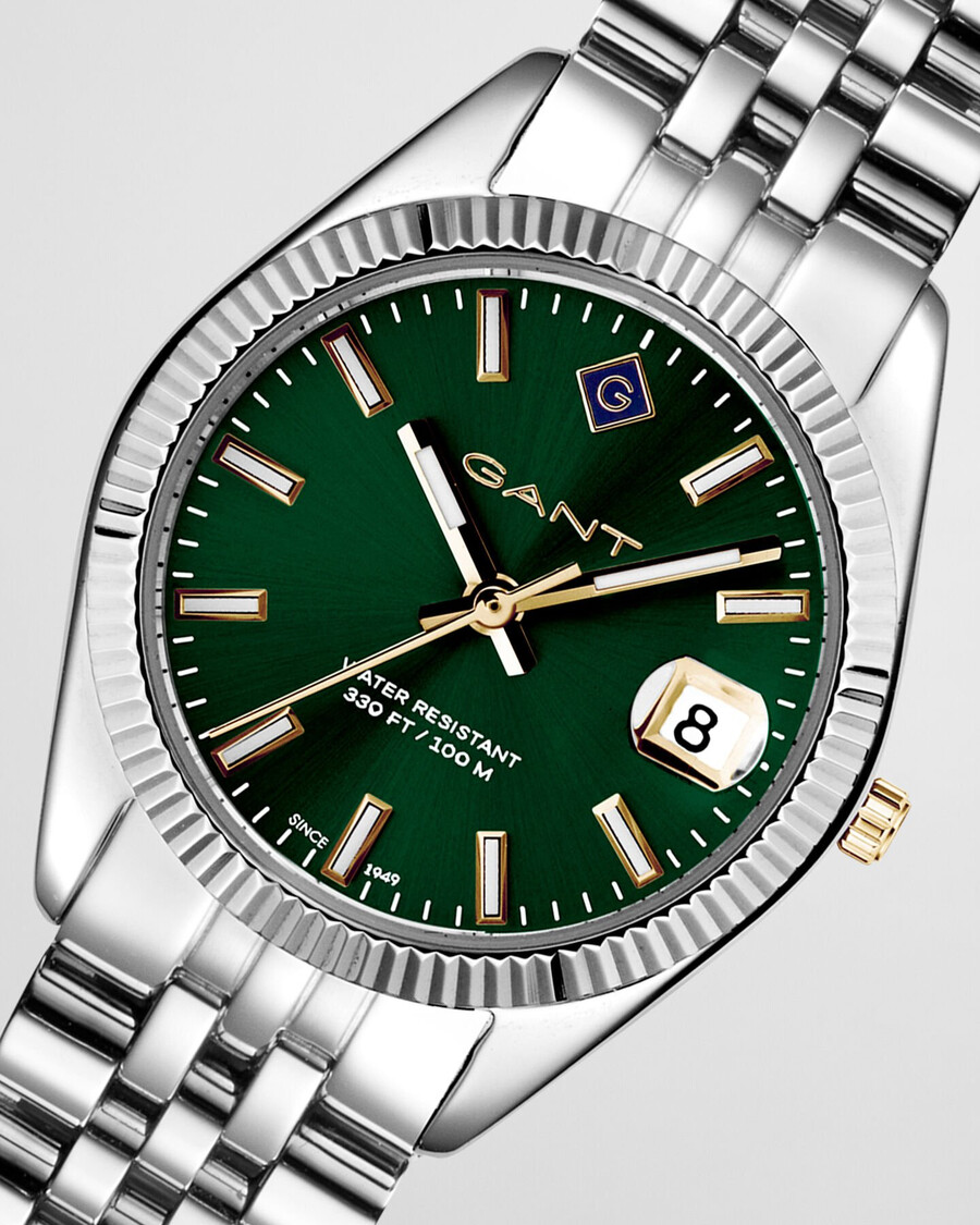 sussex mini-uhr – tartangrün