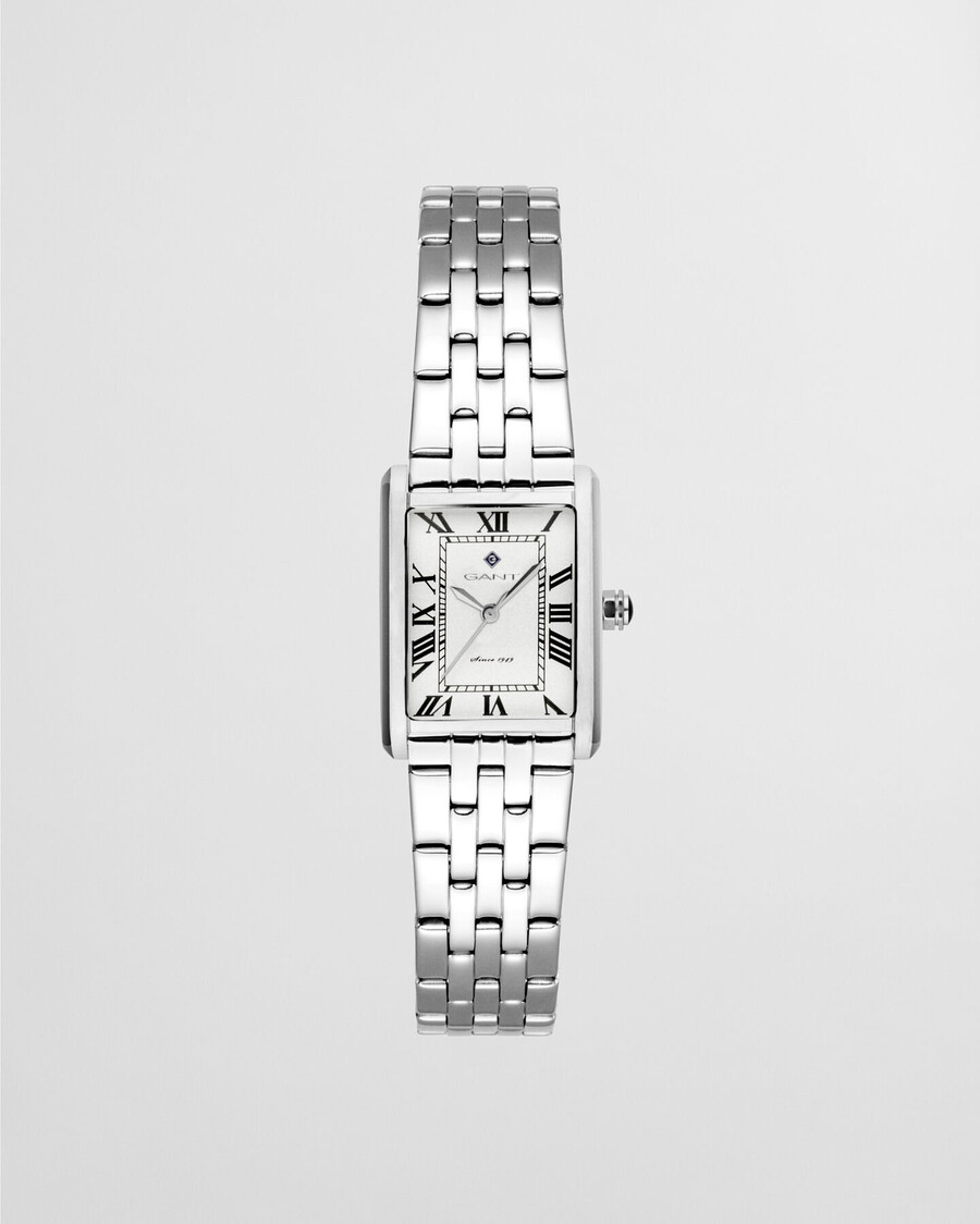 rhode island mini-uhr – weiß