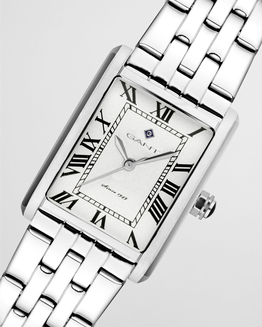 rhode island mini-uhr – weiß