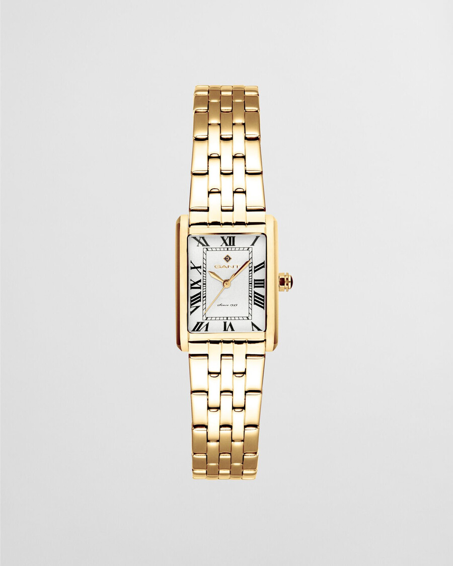 rhode island mini-uhr – weiß