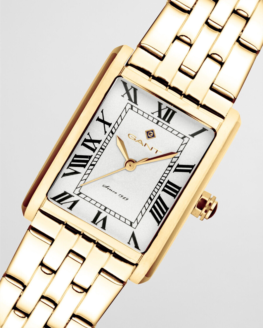 rhode island mini-uhr – weiß