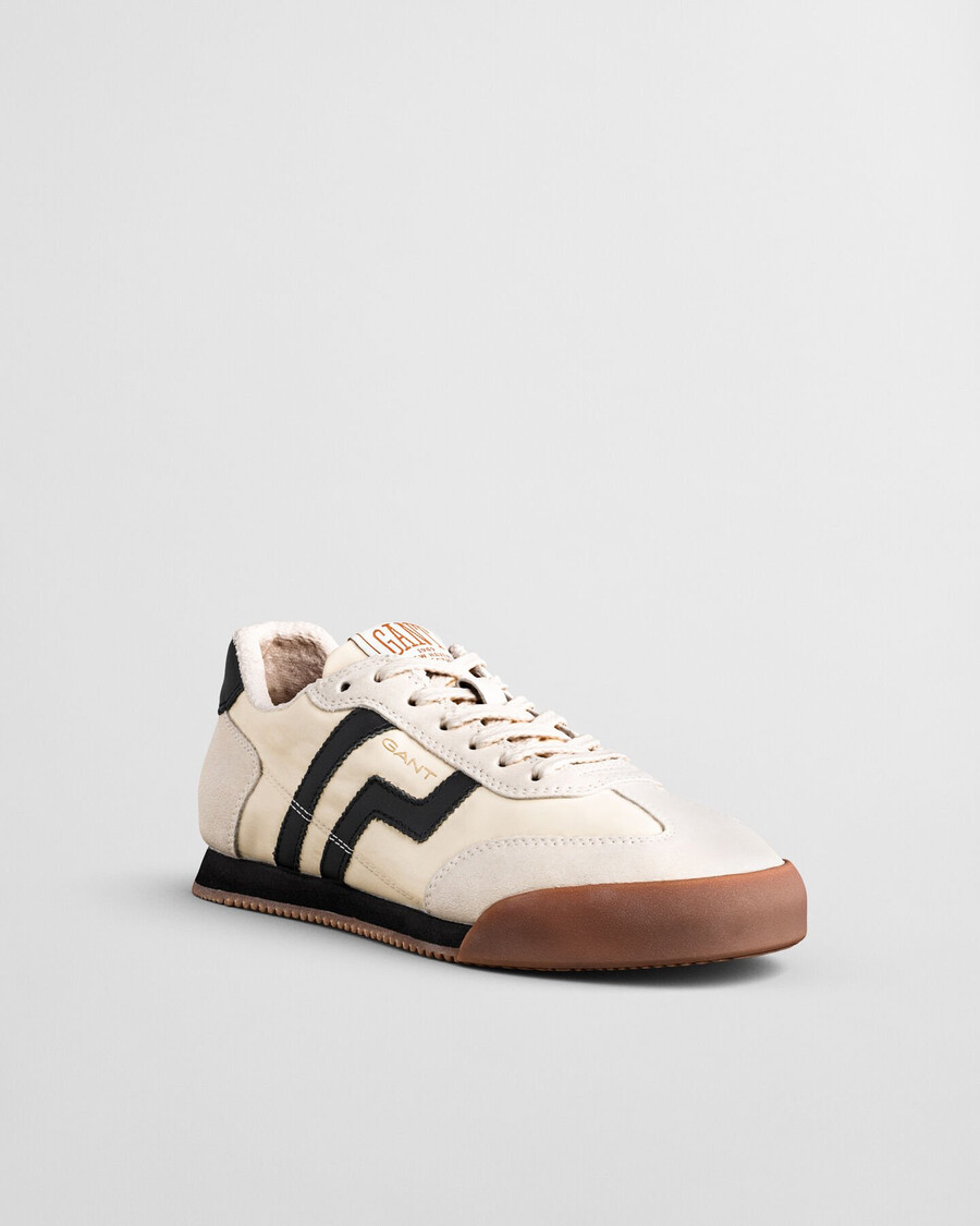 beylana wildleder-sneaker – taupe beige