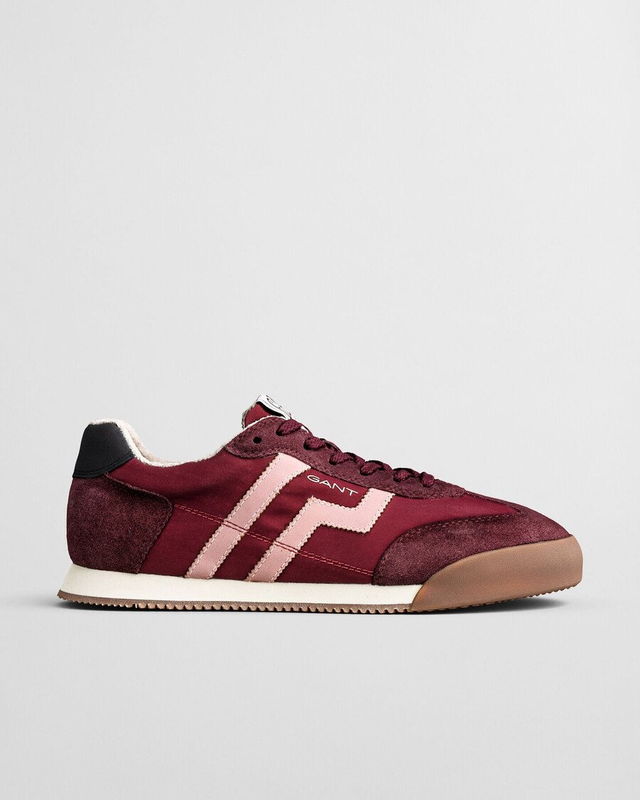 beylana wildleder-sneaker – pflaumenwein