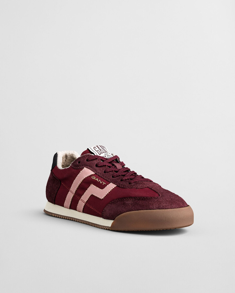 beylana wildleder-sneaker – pflaumenwein