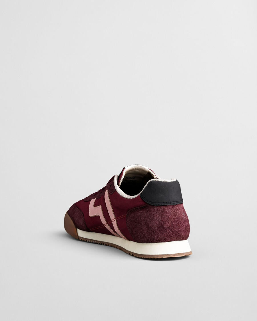 beylana wildleder-sneaker – pflaumenwein