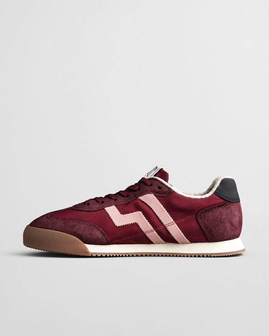 beylana wildleder-sneaker – pflaumenwein