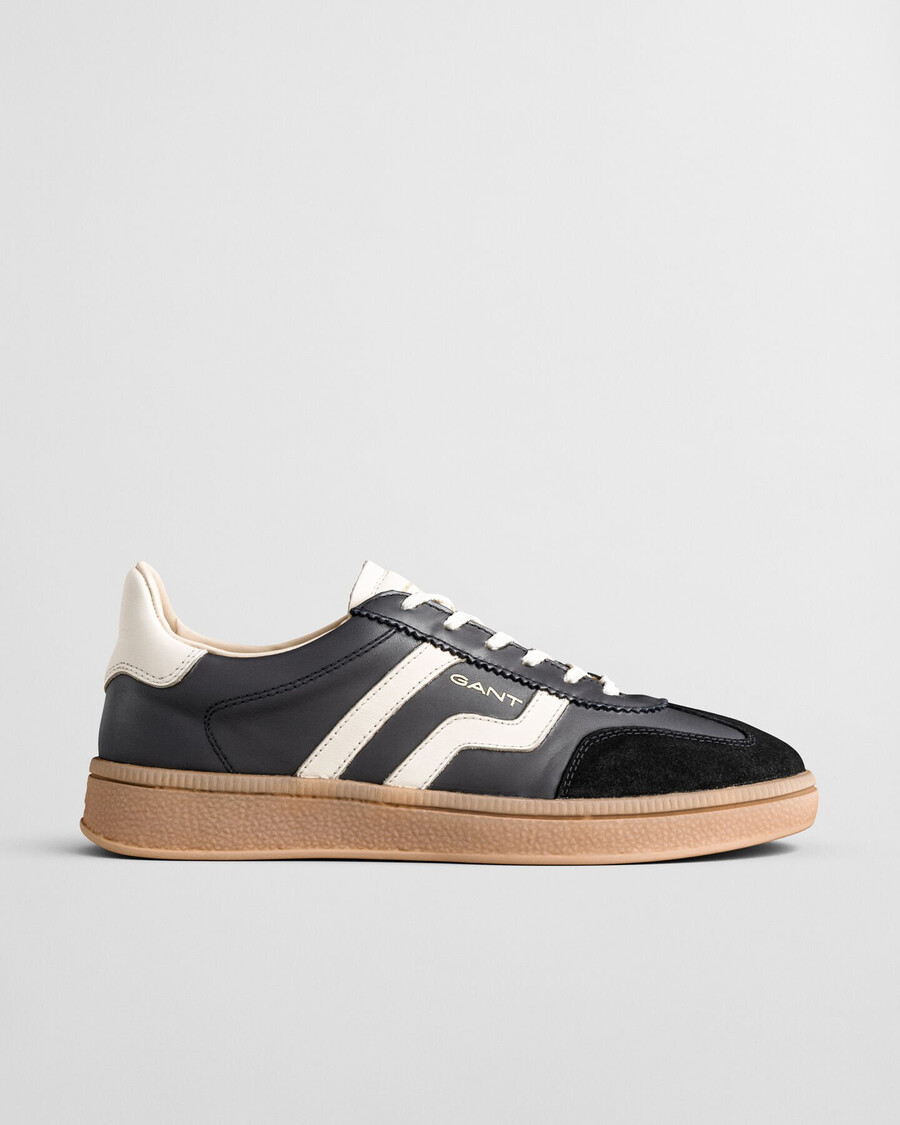 cuzima leder-sneaker – schwarz
