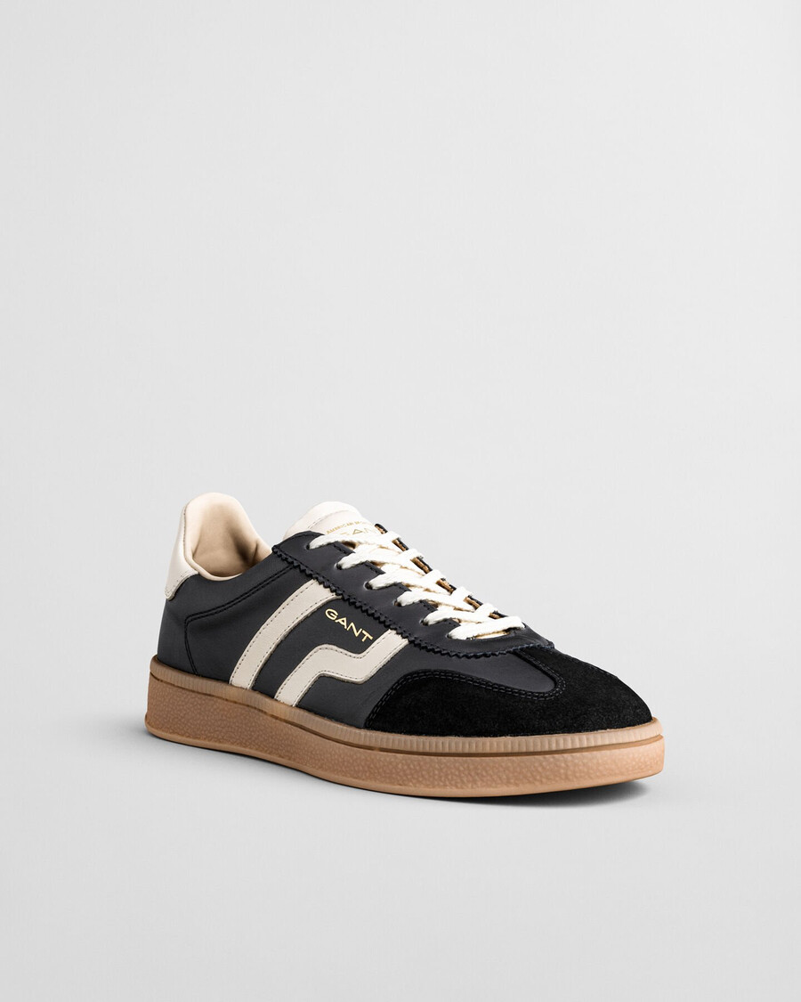 cuzima leder-sneaker – schwarz