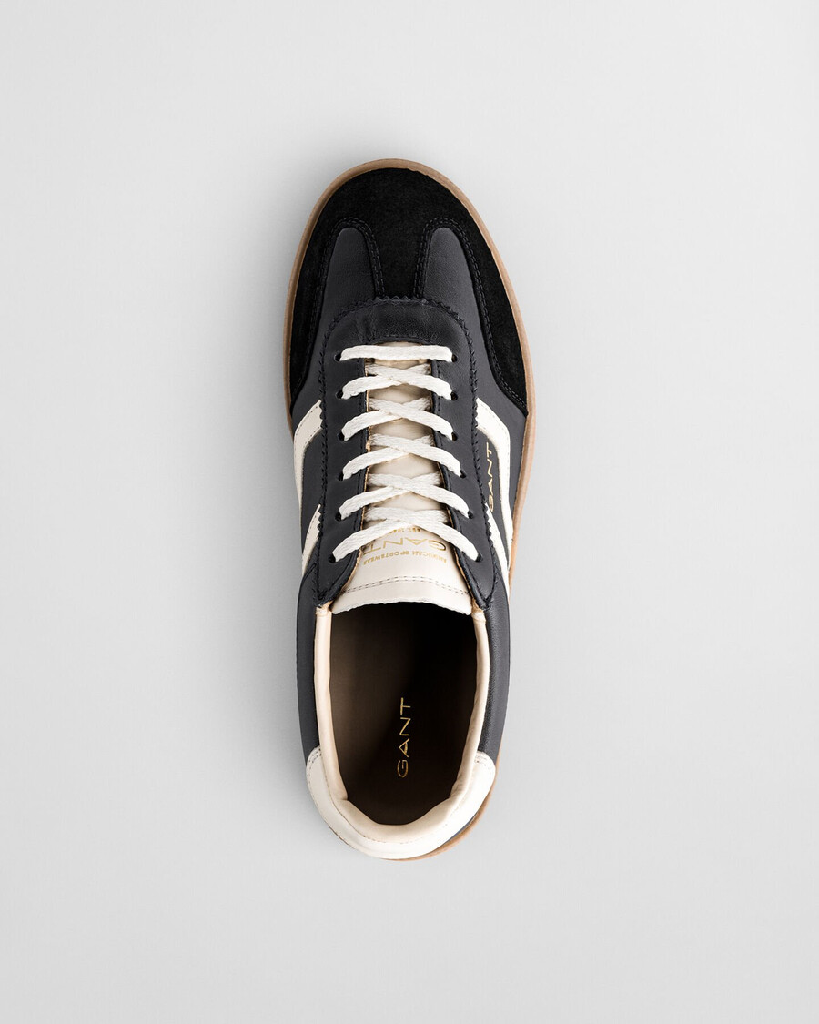 cuzima leder-sneaker – schwarz