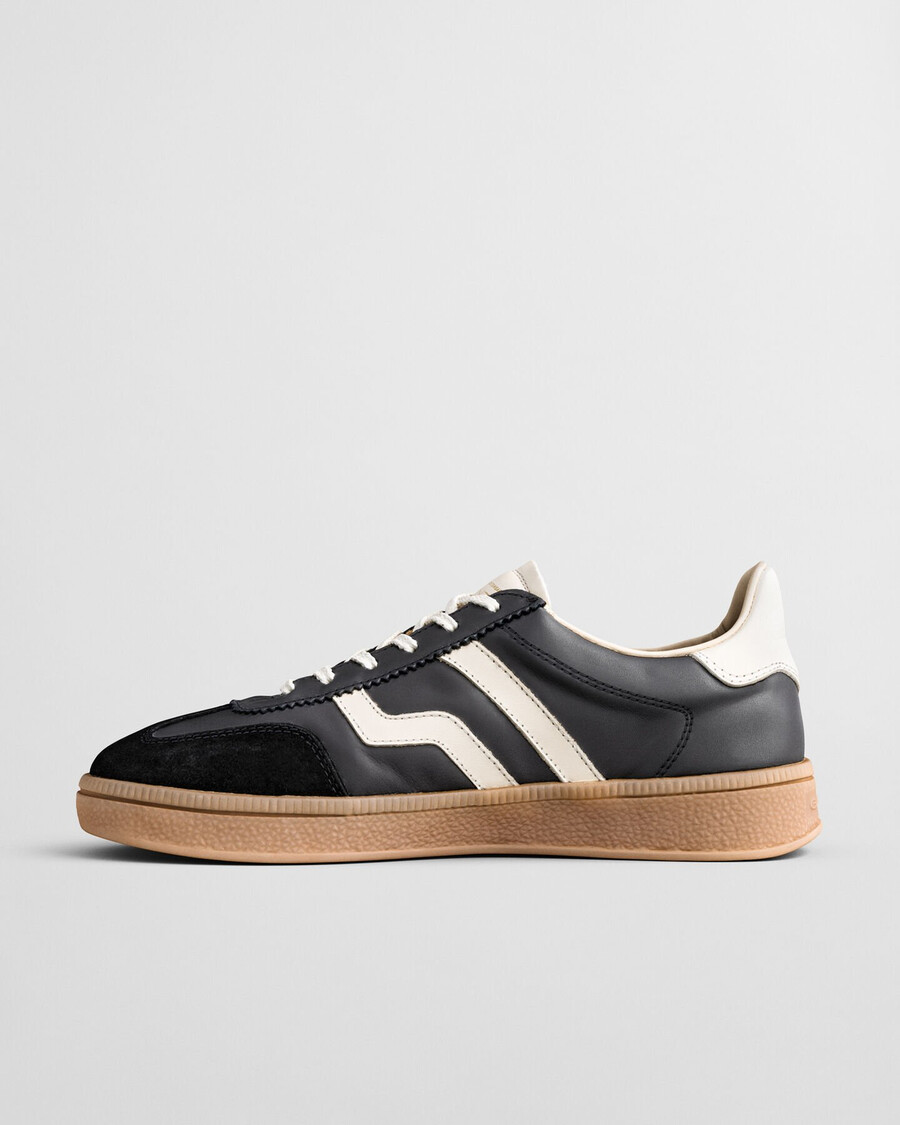 cuzima leder-sneaker – schwarz