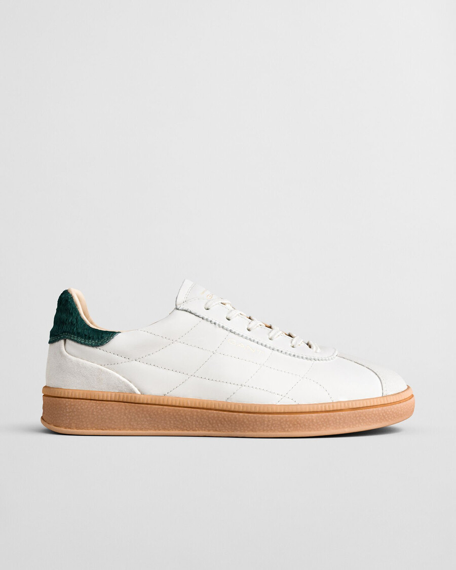cuzima stepp-sneaker aus leder – weiß