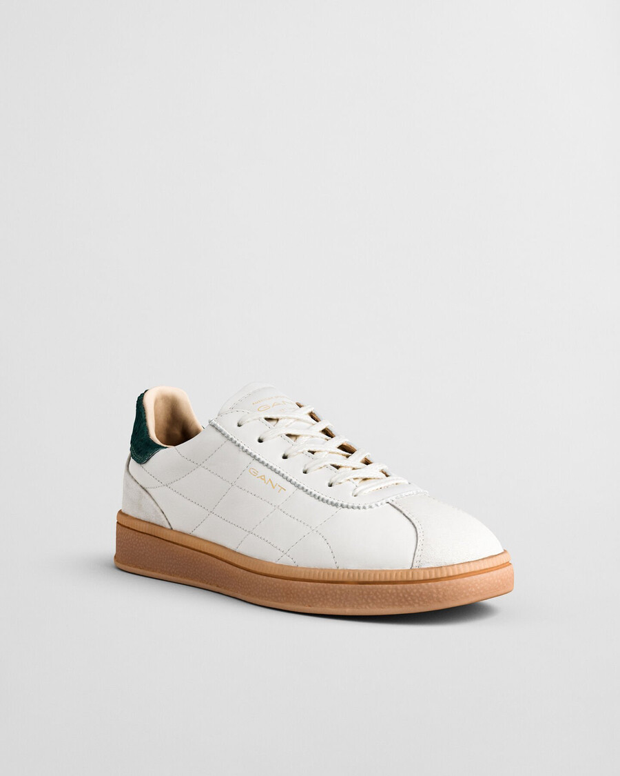 cuzima stepp-sneaker aus leder – weiß