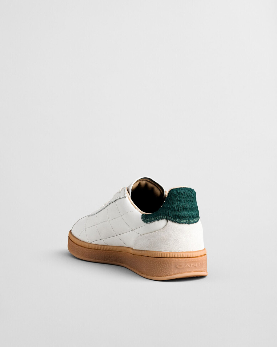 cuzima stepp-sneaker aus leder – weiß