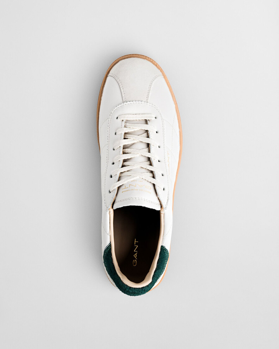 cuzima stepp-sneaker aus leder – weiß