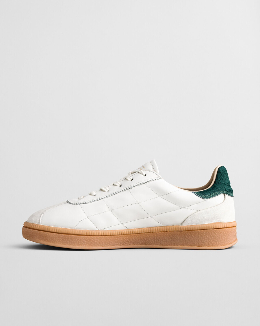 cuzima stepp-sneaker aus leder – weiß