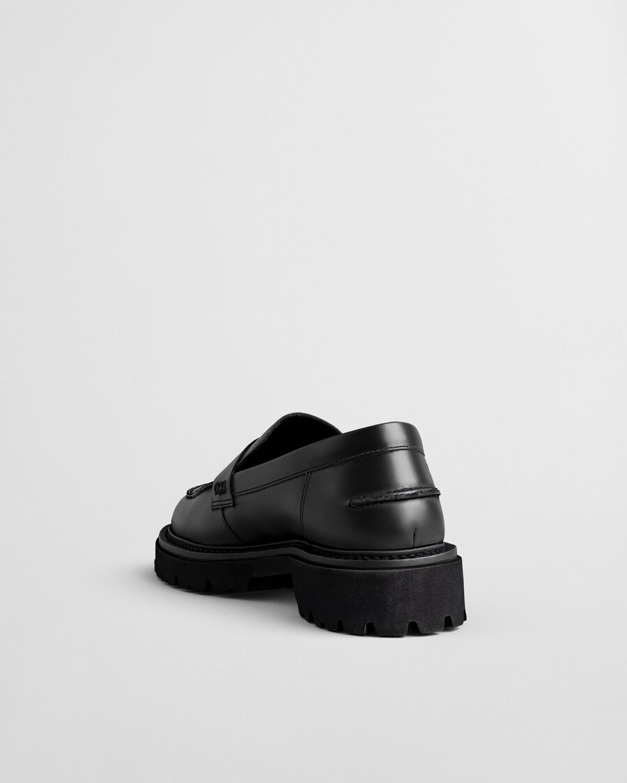 ivyhill lederslipper – schwarz