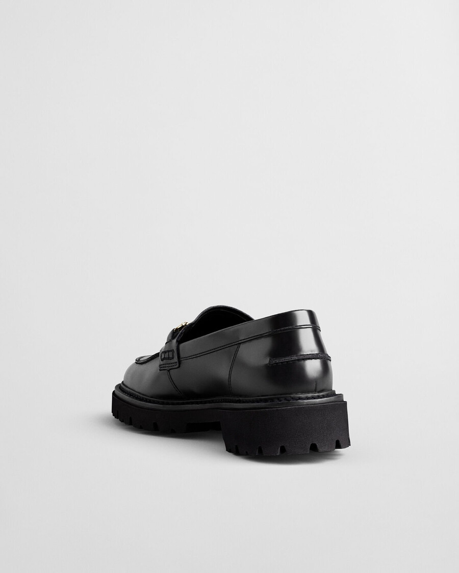 ivyhill lederslipper – schwarz